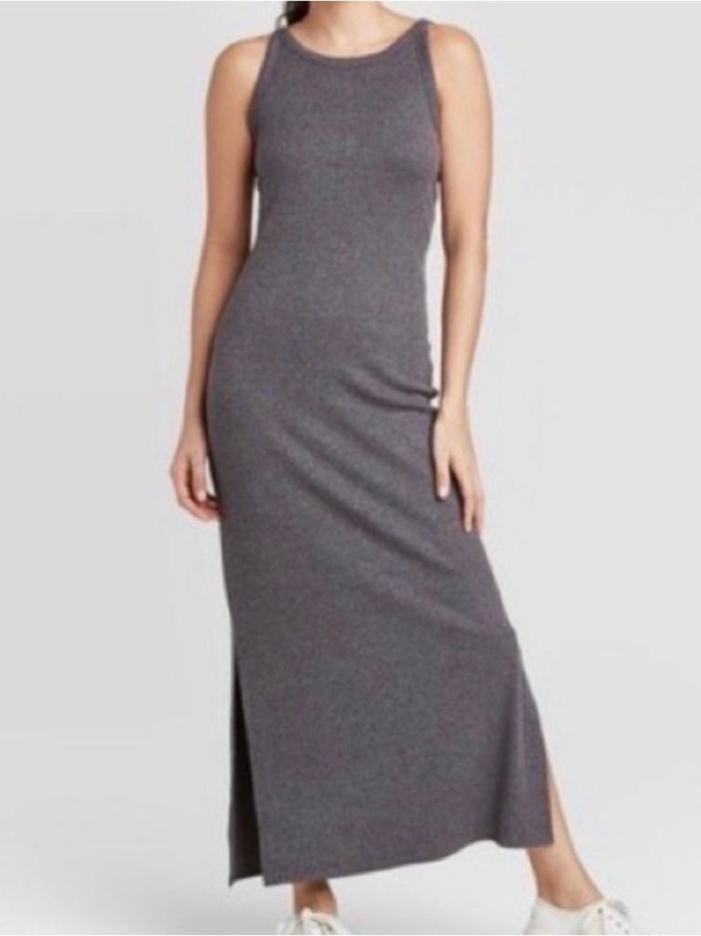 a new day Charcoal Grey Sleeveless Tank Maxi Dress